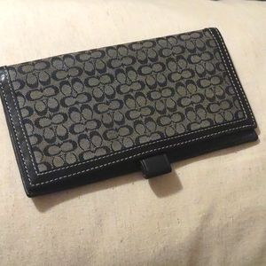 Coach checkbook holder